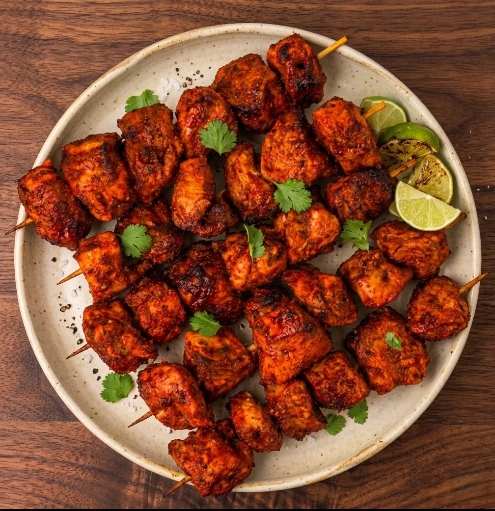 Tandoori chicken from the clay oven at Chilli Chutney Street Kitchen Kenaston Blvd Winnipeg
